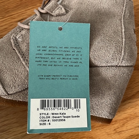 Toms Kala desert taupe ankle booties size 6 - Picture 7 of 7